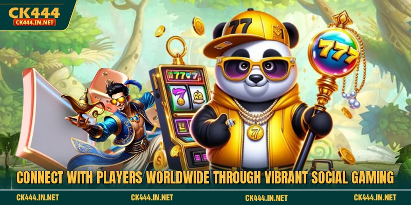 Connect with players worldwide through vibrant social gaming