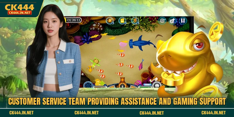 Customer service team providing assistance and gaming support