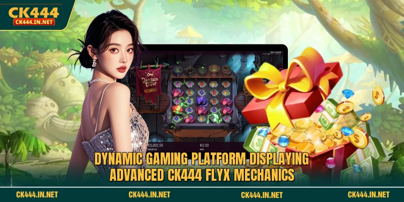 Dynamic gaming platform displaying advanced CK444 FlyX mechanics