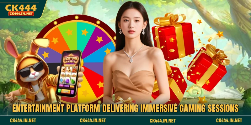 Entertainment platform delivering immersive gaming sessions