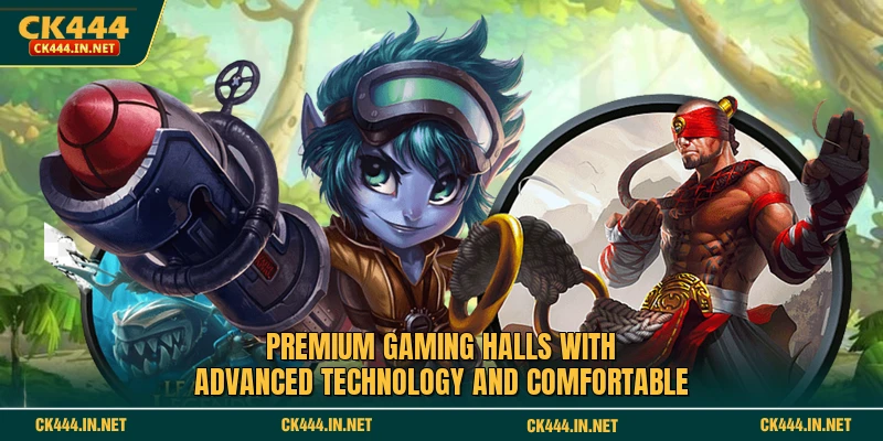 Premium gaming halls with advanced technology and comfortable